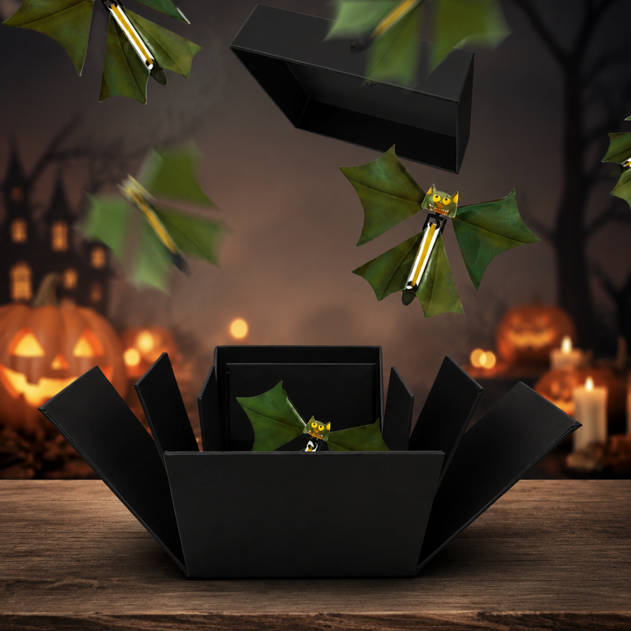 Halloween Flying Bat Surprise Box