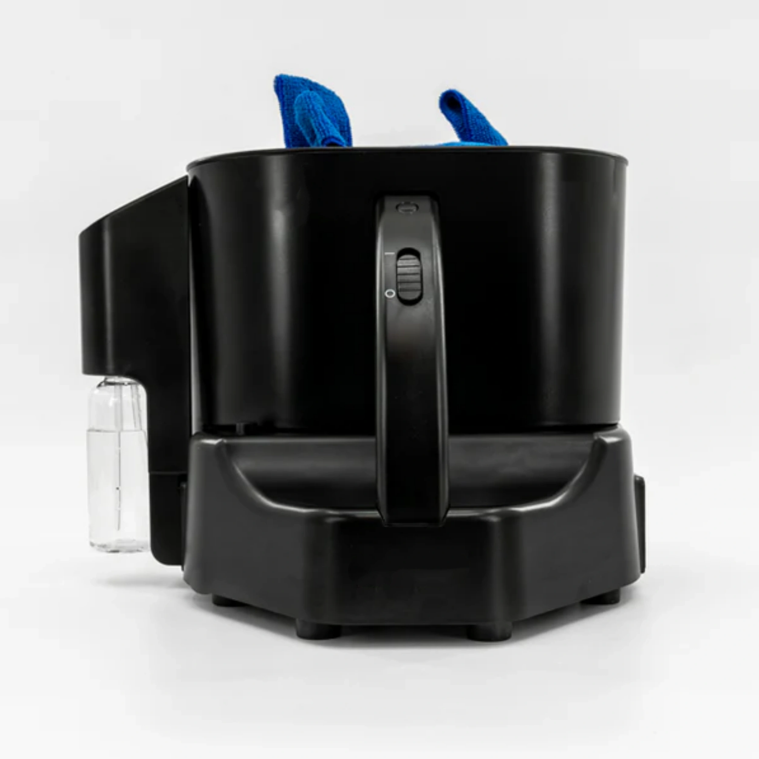 Glassware Polisher – Microfiber Brushes, Atomized Mist, Lightweight Design