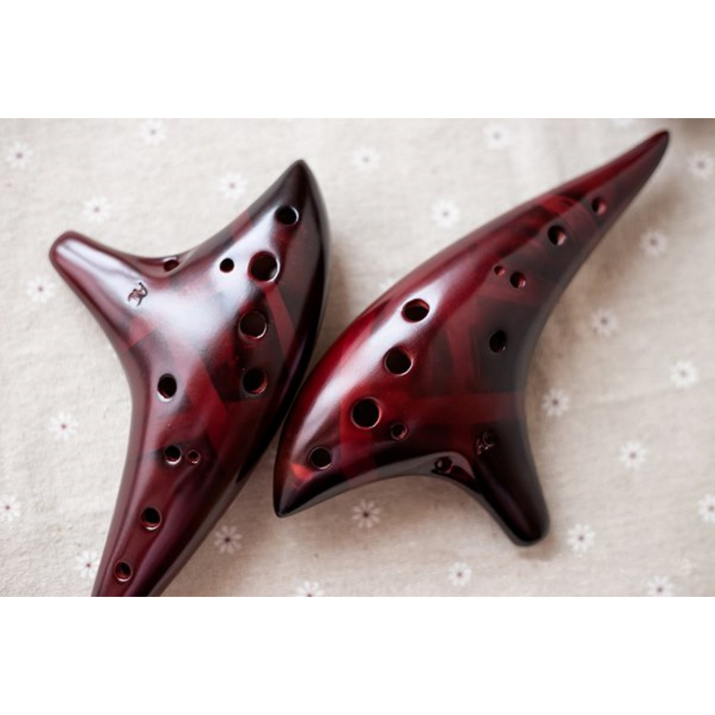 12‑Hole Alto C Ocarina – Smoldering Finish, Dolomite Material