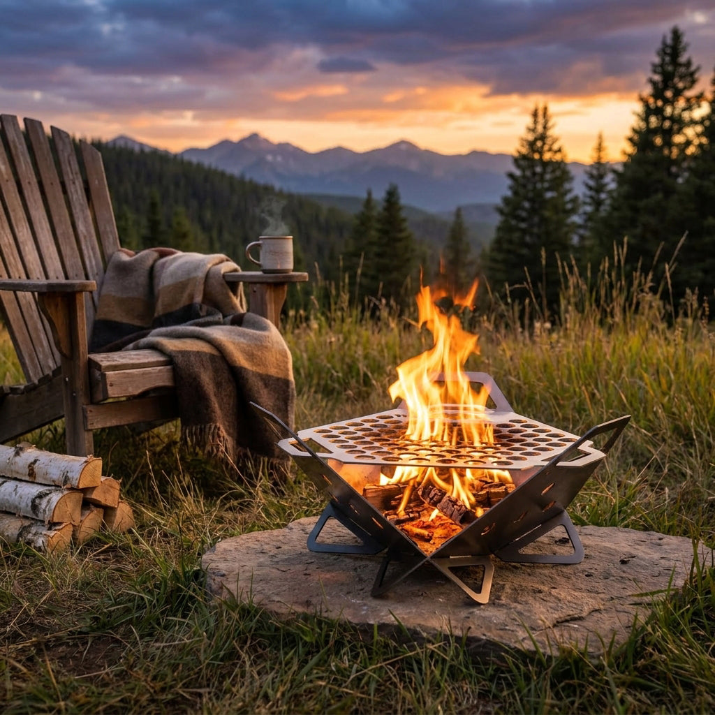 Flat-Pack Steel Fireplace