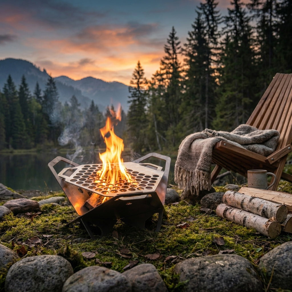 Flat-Pack Steel Fireplace