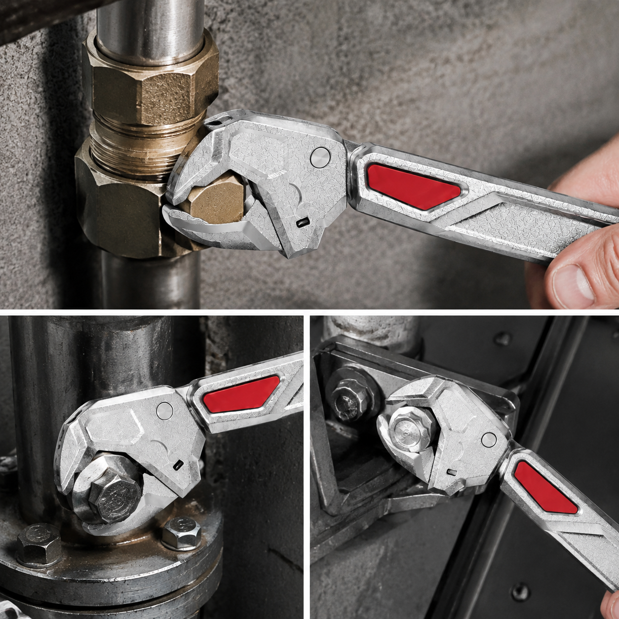 6" Ratcheting Adjustable Wrench – Faster Fastening With Less Resetting