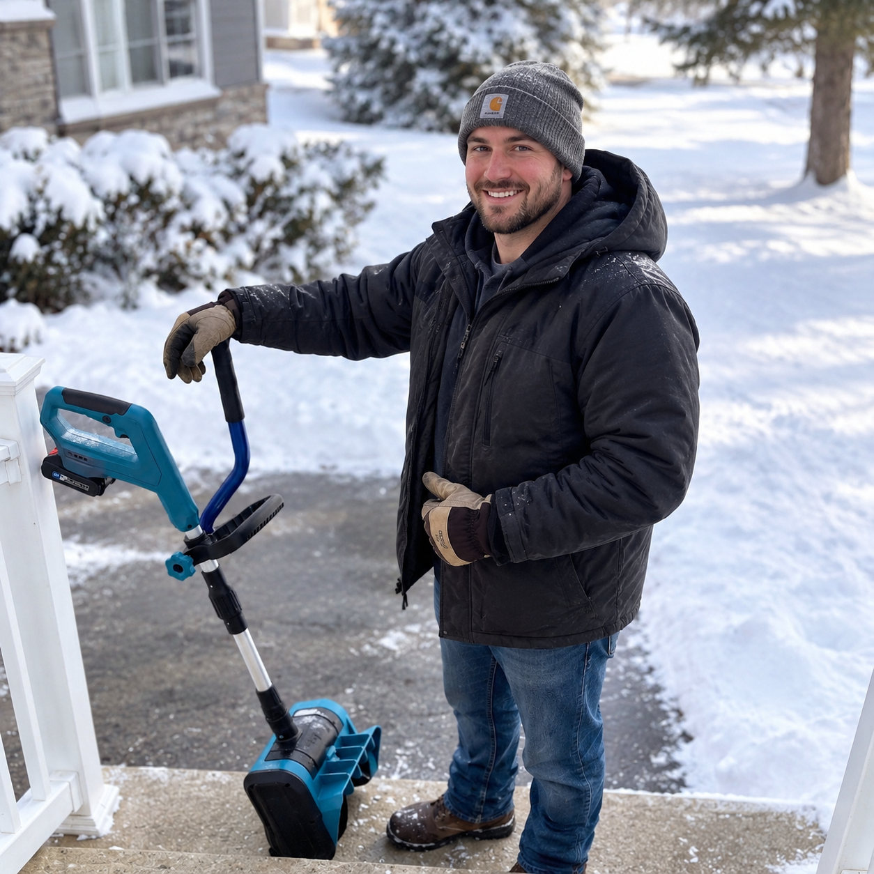 Cordless Electric Snow Sweeper