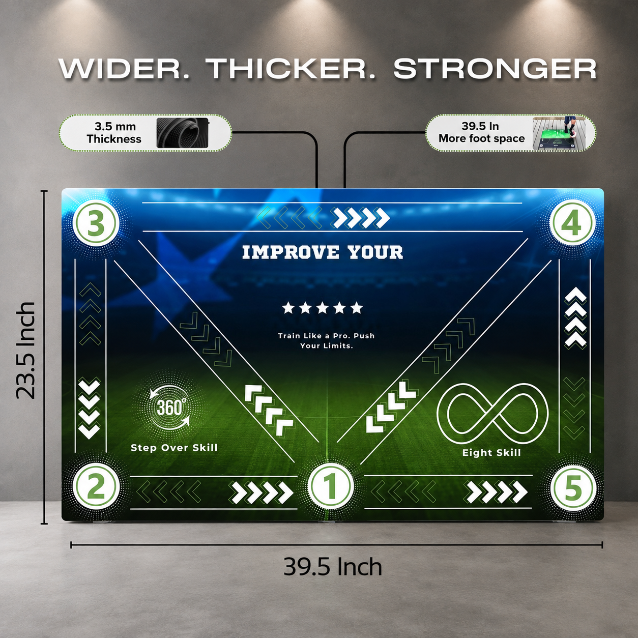 Soccer Training Mat – Interactive Football Skill Training Kit