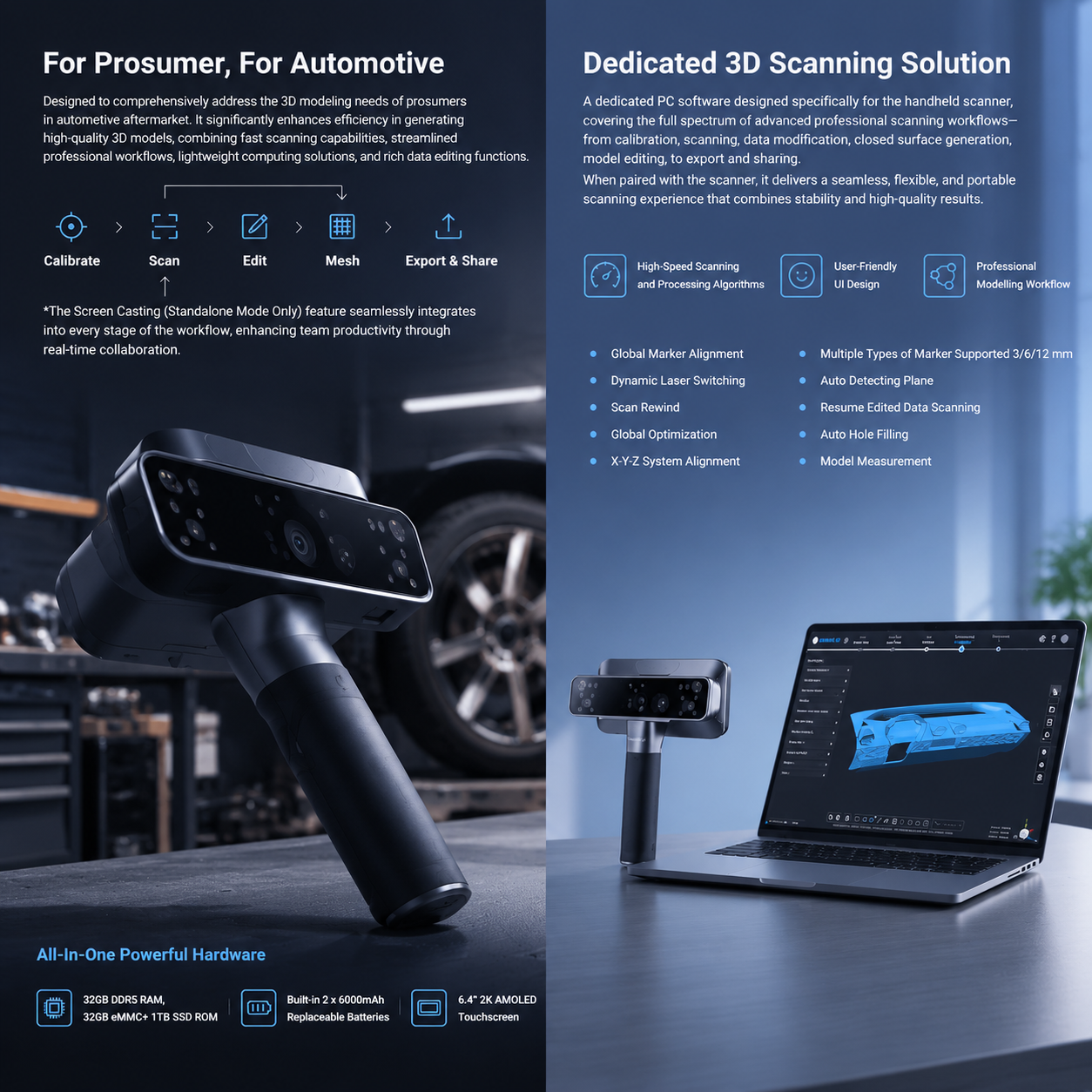 All-In-One Laser 3D Scanner – Professional 3D Digitizing Made Faster And Easier