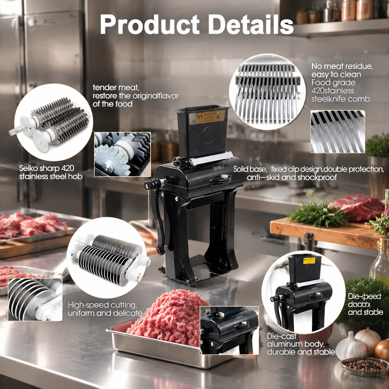 Commercial Manual Meat Tenderizer