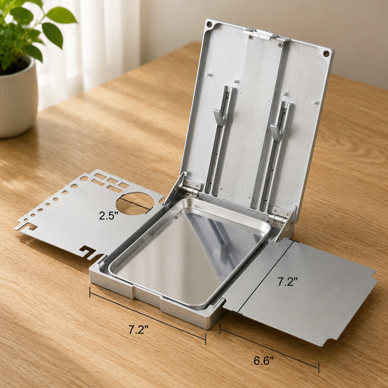 Portable Aluminum Artist Storage Box – Adjustable Plein Air Painting Case
