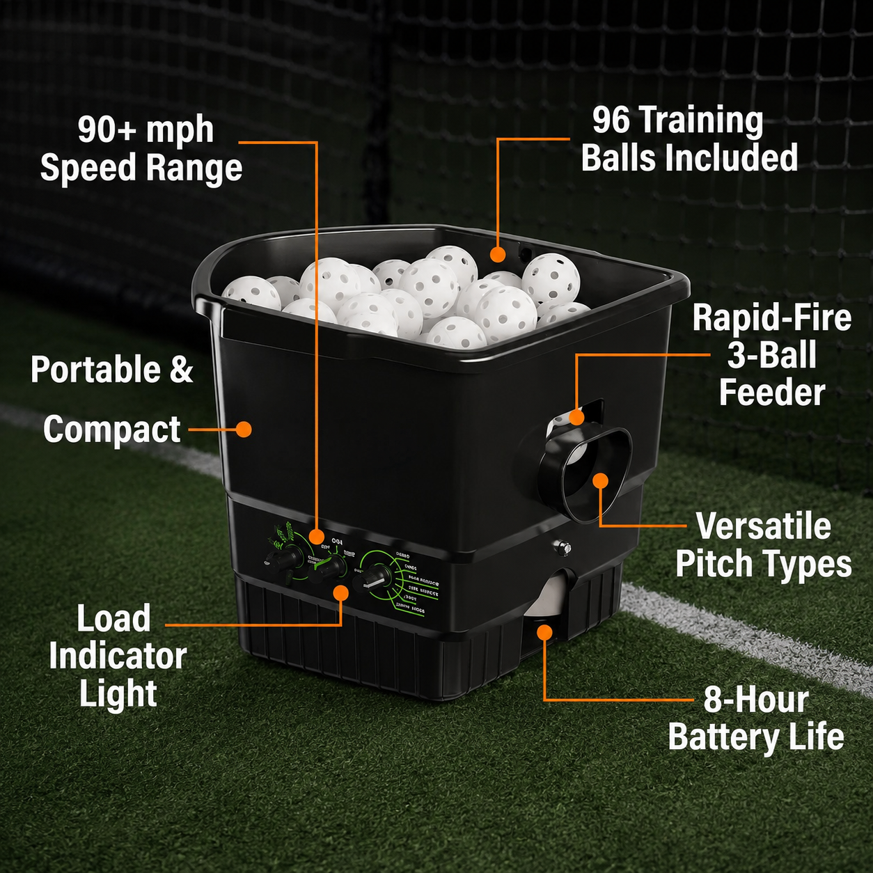 Advanced Baseball & Softball Pitching Machine