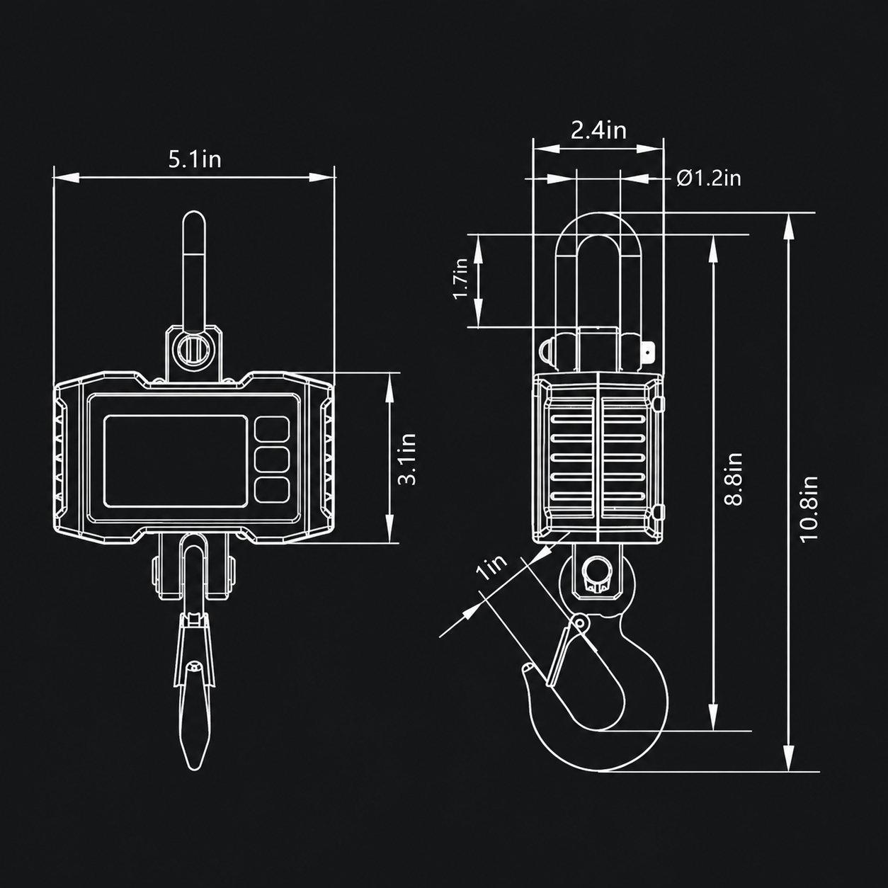 500 kg Digital Crane Hanging Scale