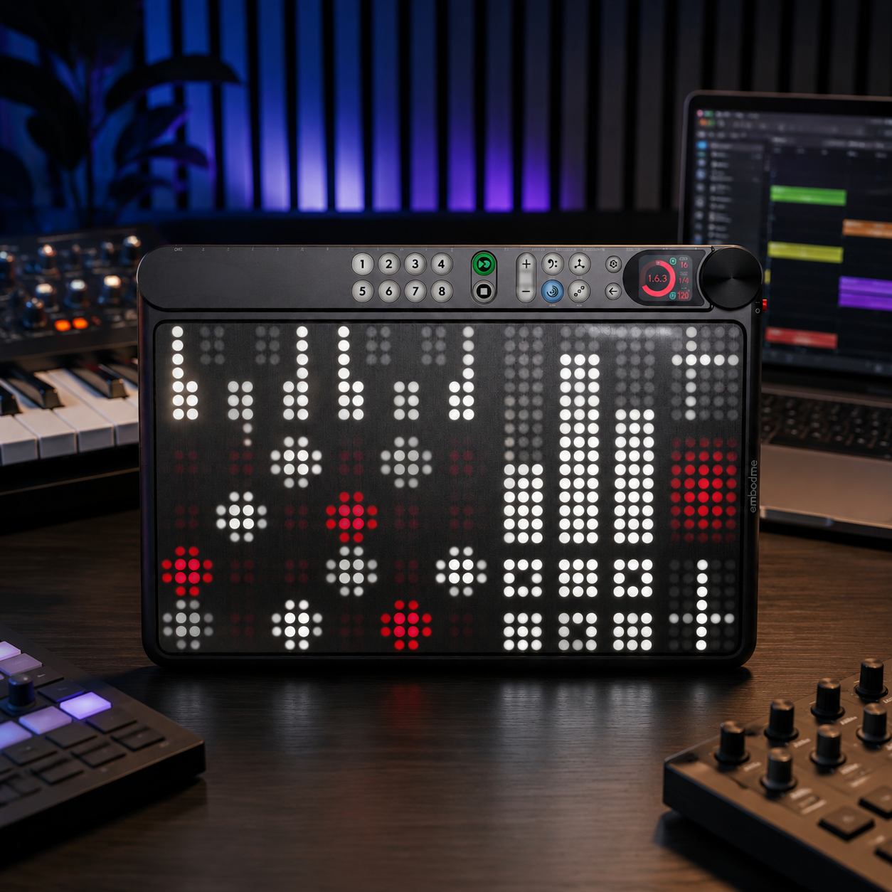 Expressive Touch MIDI Controller – Customizable Music Creation Surface With Built-In Looper