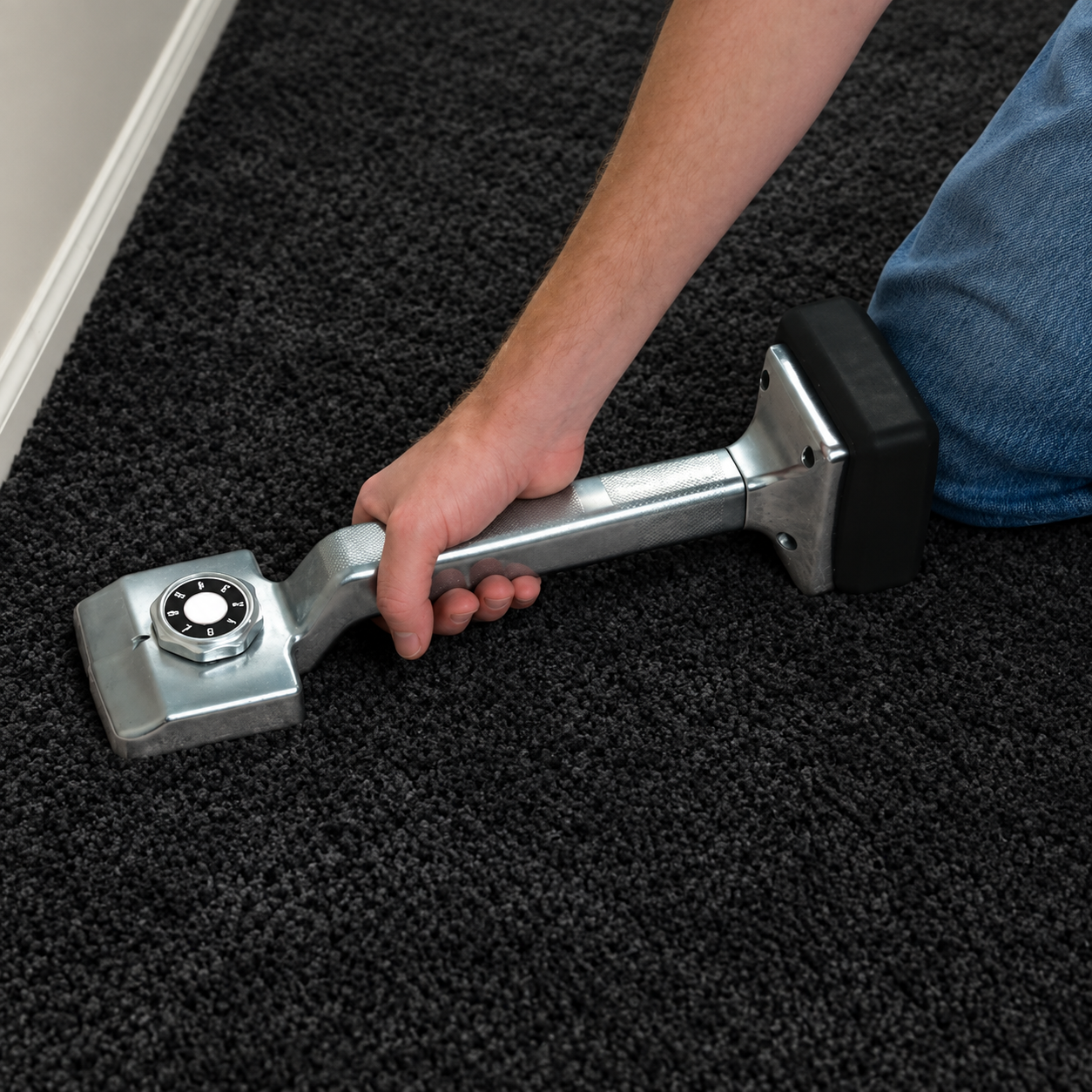 Adjustable High-Profile Carpet Knee Kicker