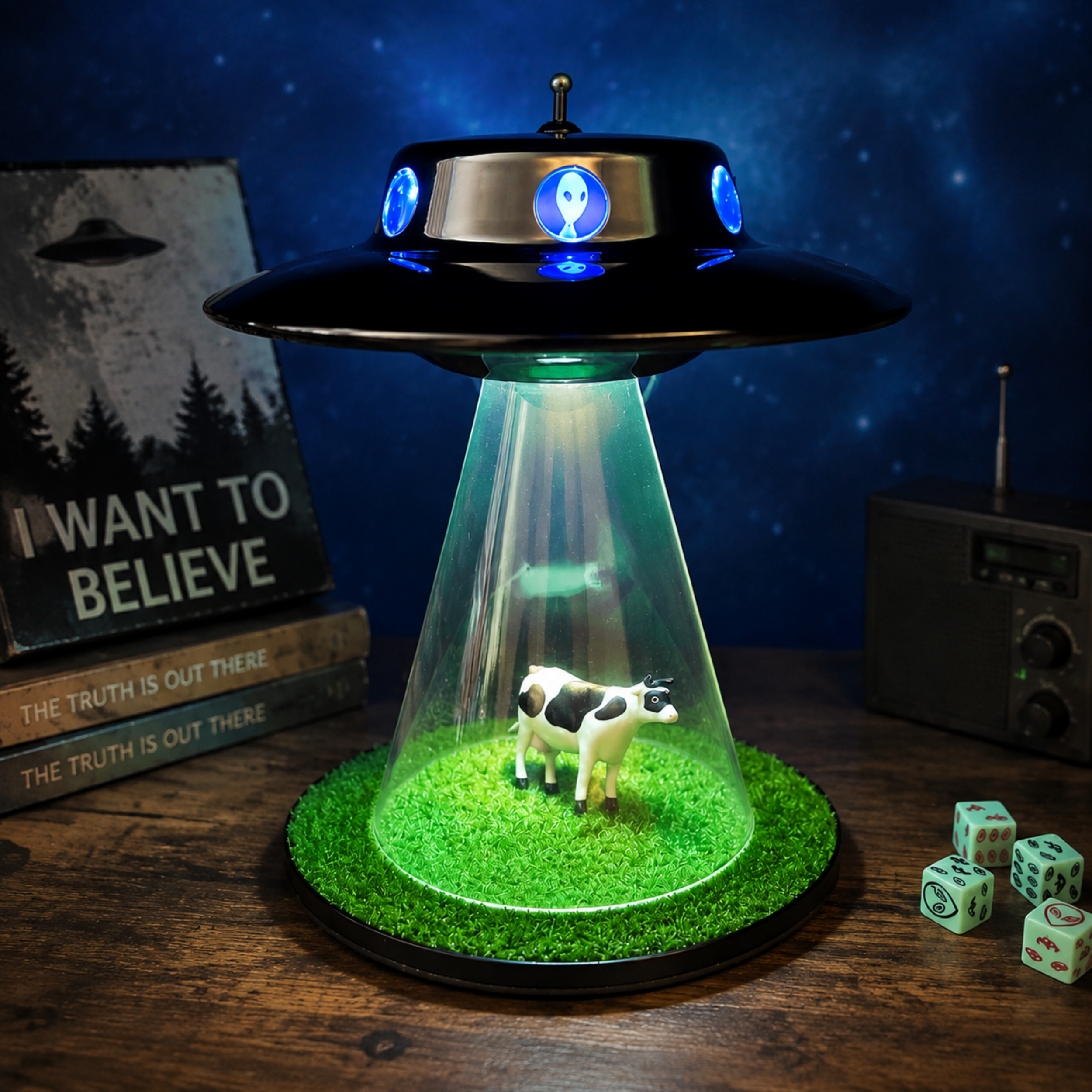 UFO Theme LED Desk Lamp – Creative Space Decoration Light