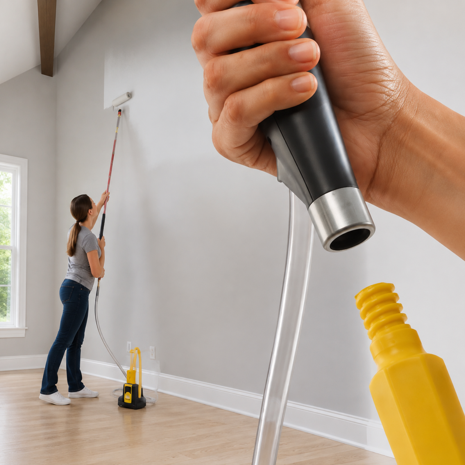 Electric Paint Roller System – Continuous Feed Painting Tool for Large Projects