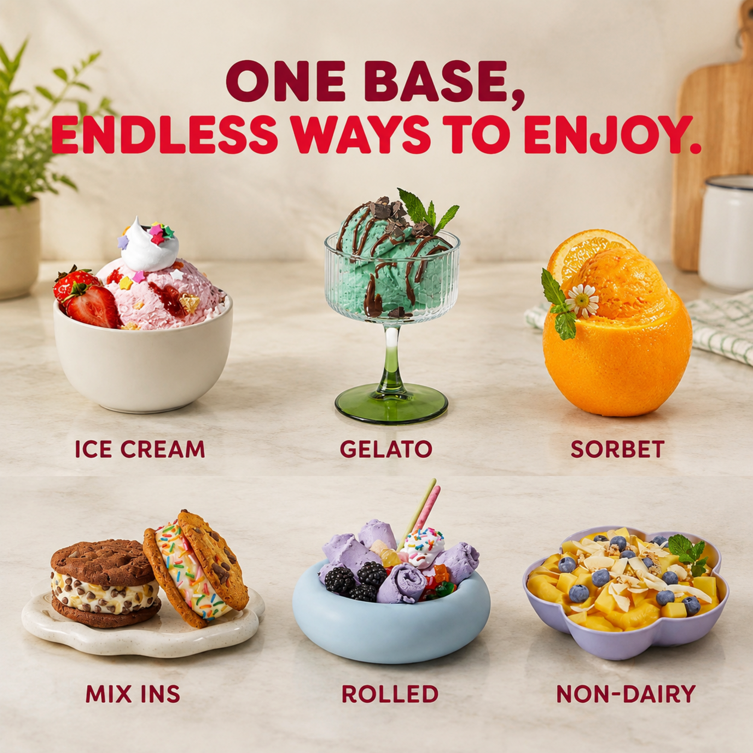Automatic Frozen Dessert Maker – No Pre-Freezing Ice Cream Creation System