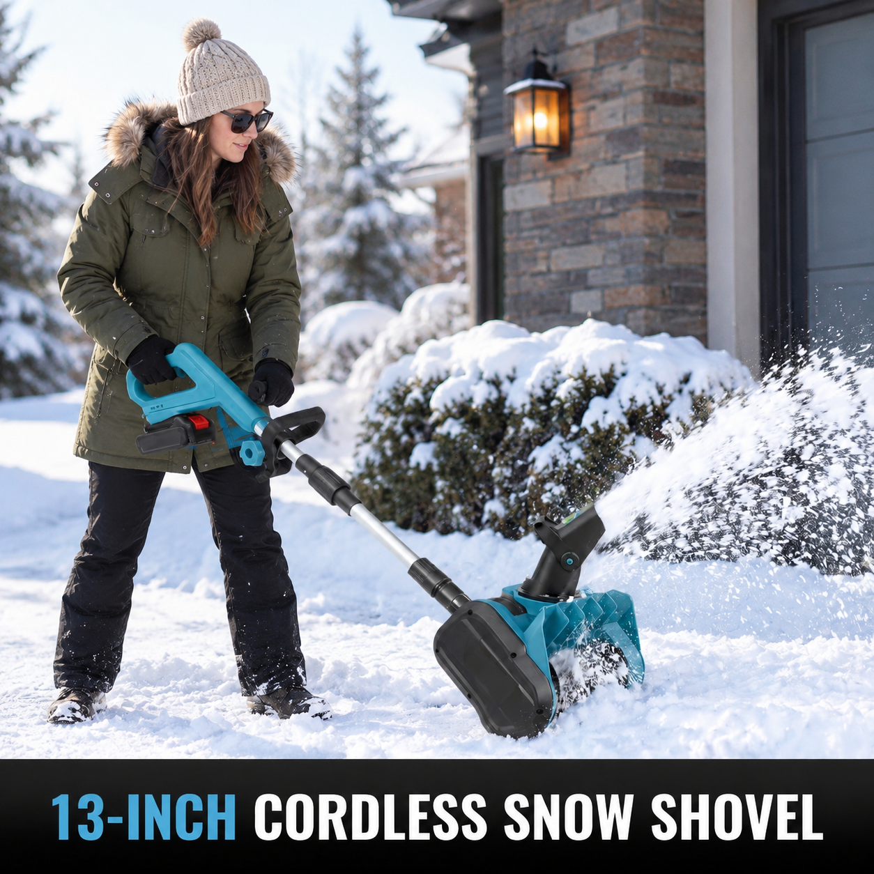 Cordless Electric Snow Sweeper