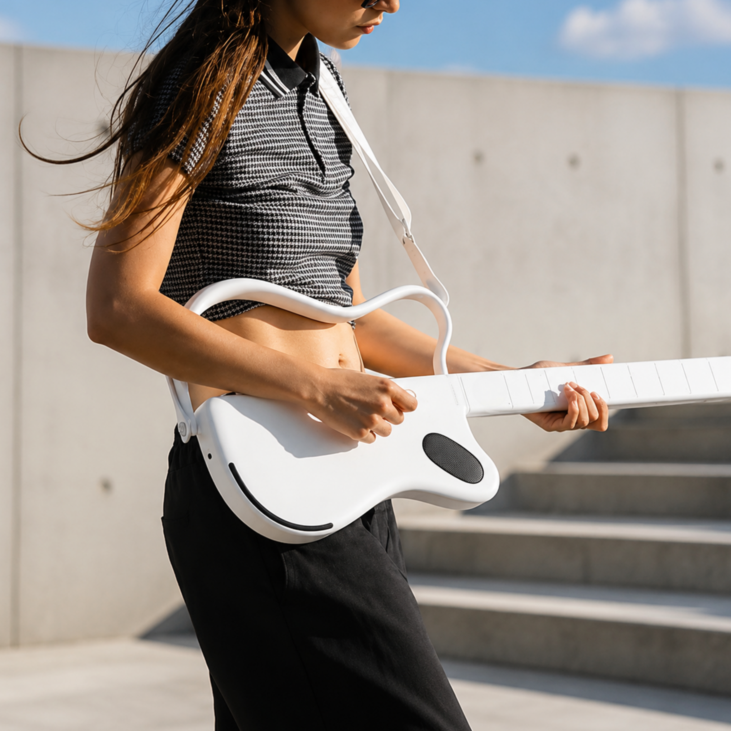 Stringless Smart Guitar – Digital Interactive Musical Instrument