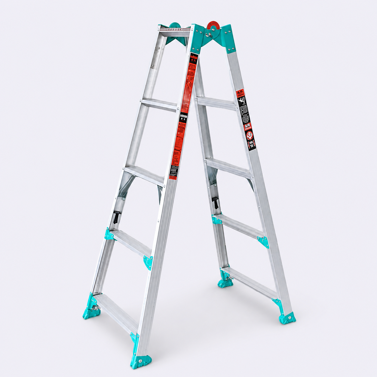 Adjustable Uneven-Ground Folding Ladder