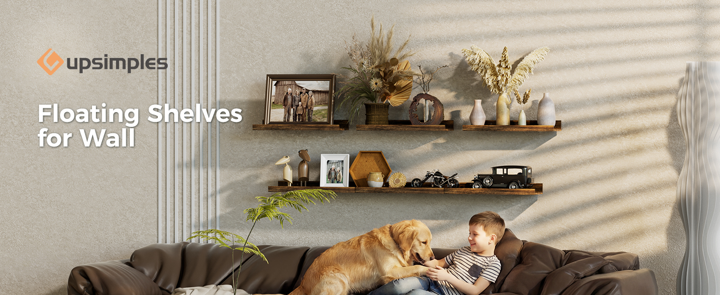 wood shelves