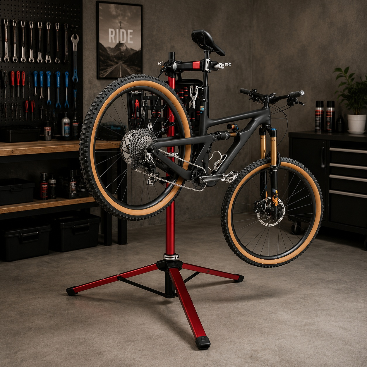 Heavy-Duty Bike Repair Stand – Portable Bicycle Maintenance Workstation