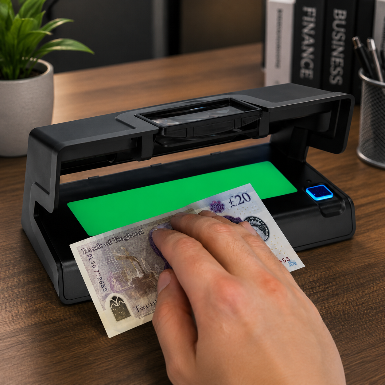 Professional Counterfeit Detector – Multi-Function Currency Verification Device