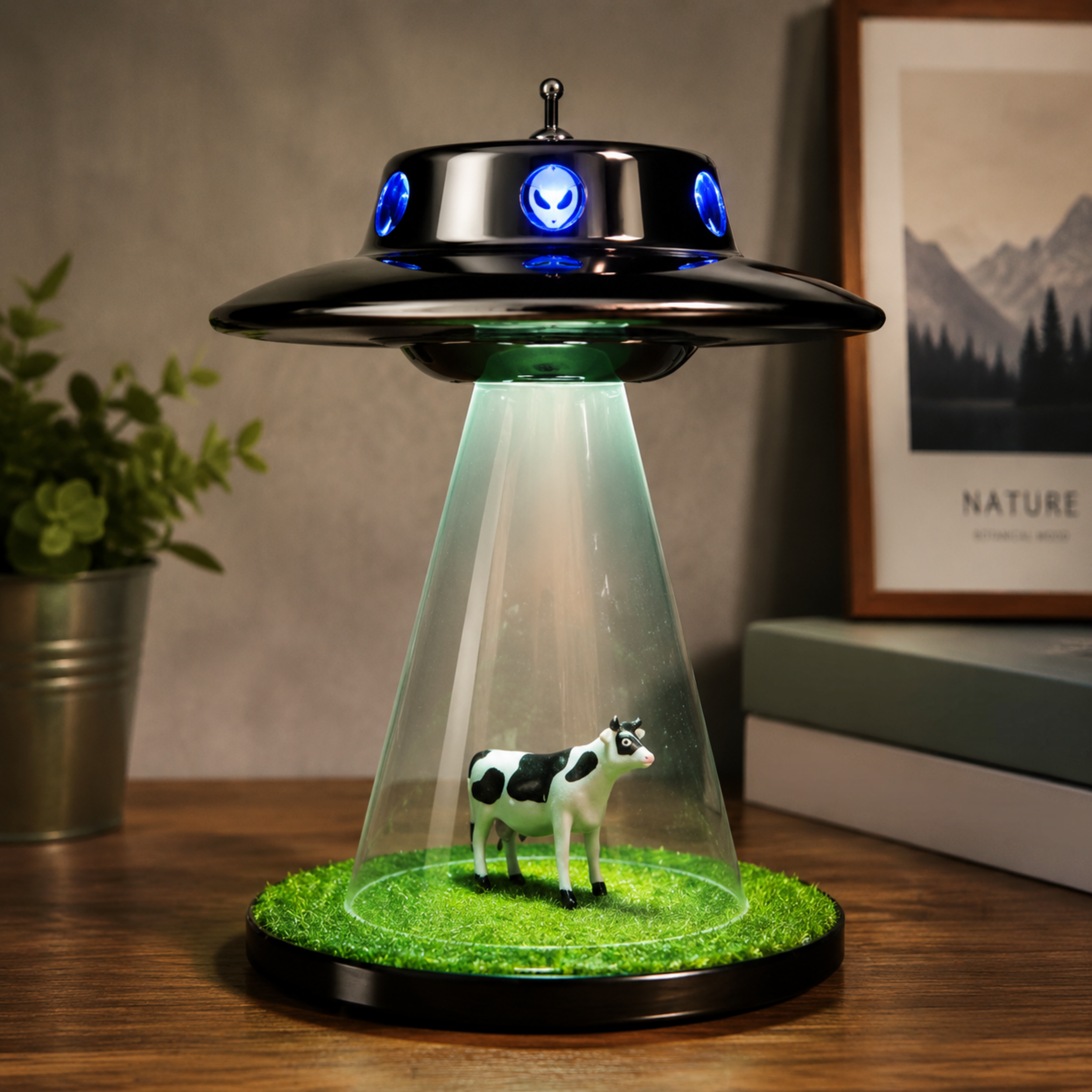UFO Theme LED Desk Lamp – Creative Space Decoration Light