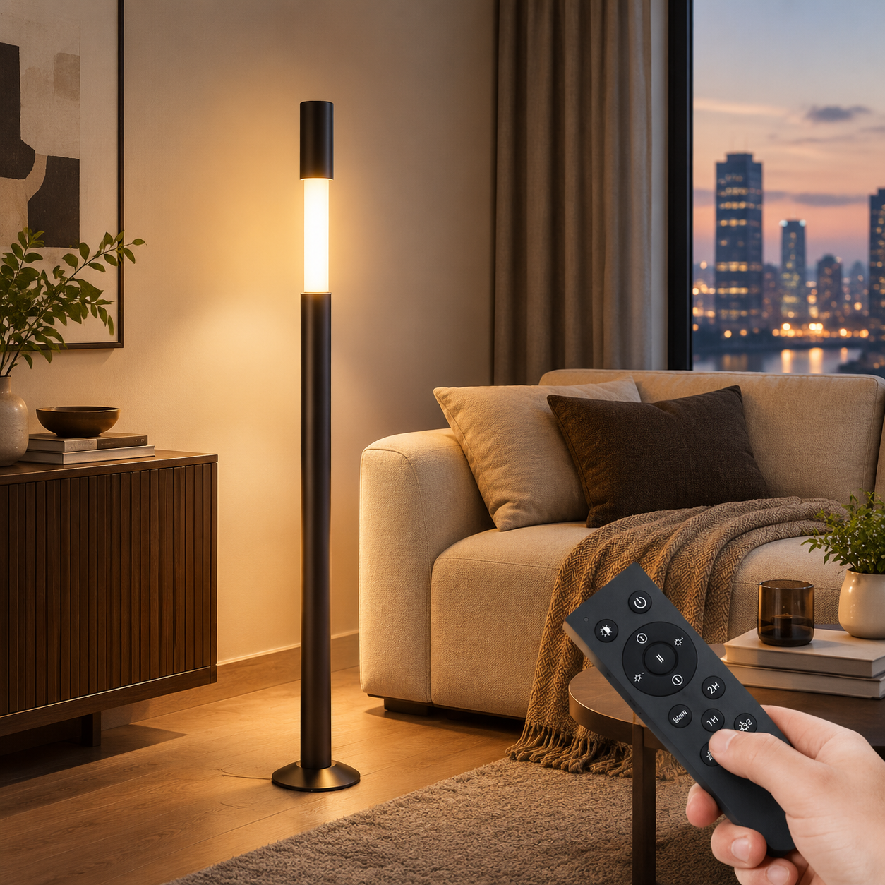 Motorised Lifting Smart Floor Lamp