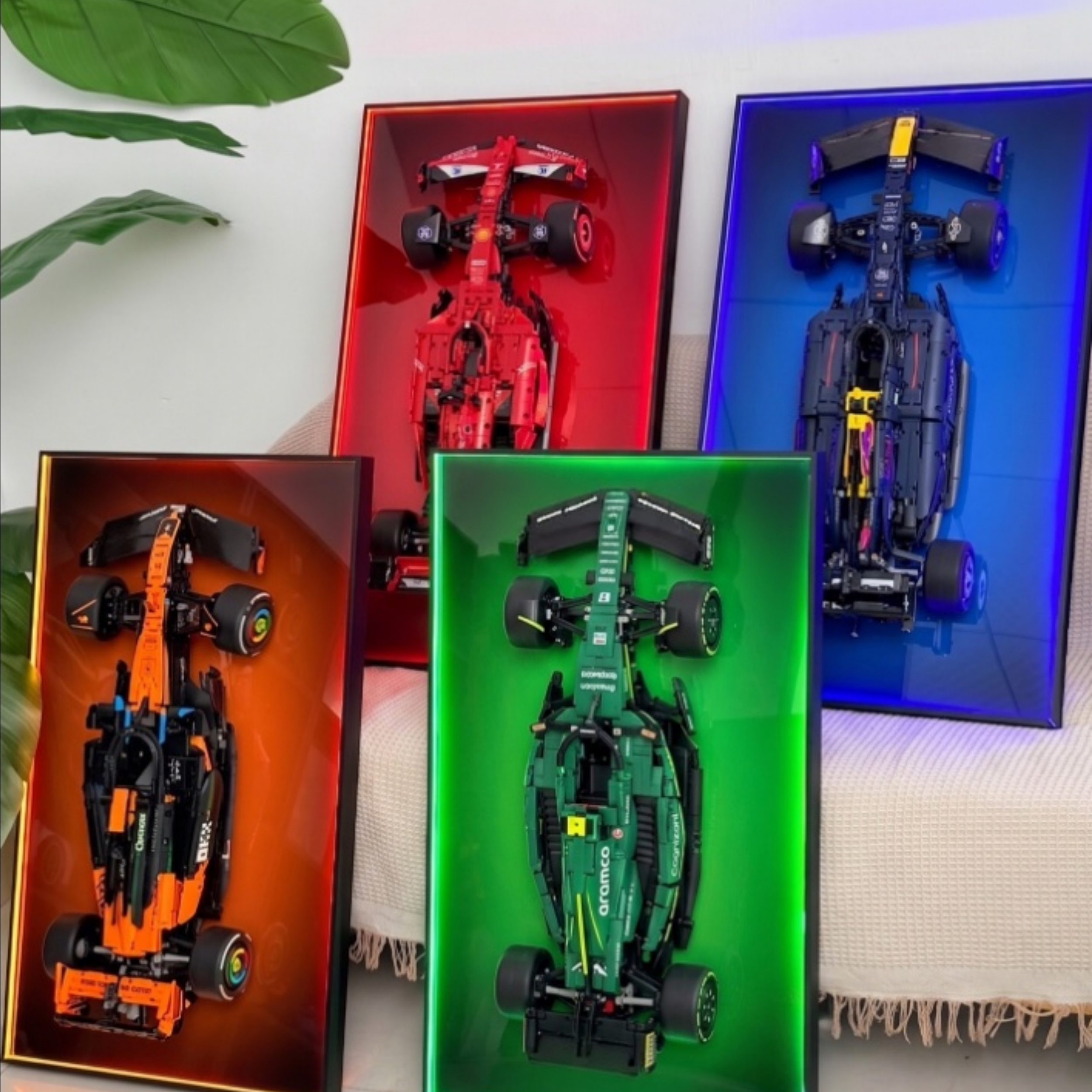 Wall-Mounted Racing Model Display Frame