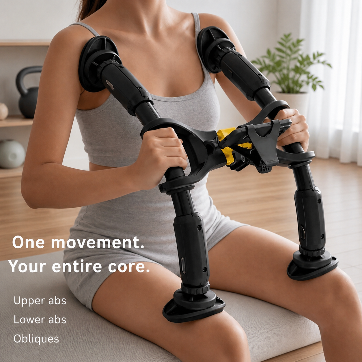Portable Core Trainer – Adjustable Home Ab Workout Machine