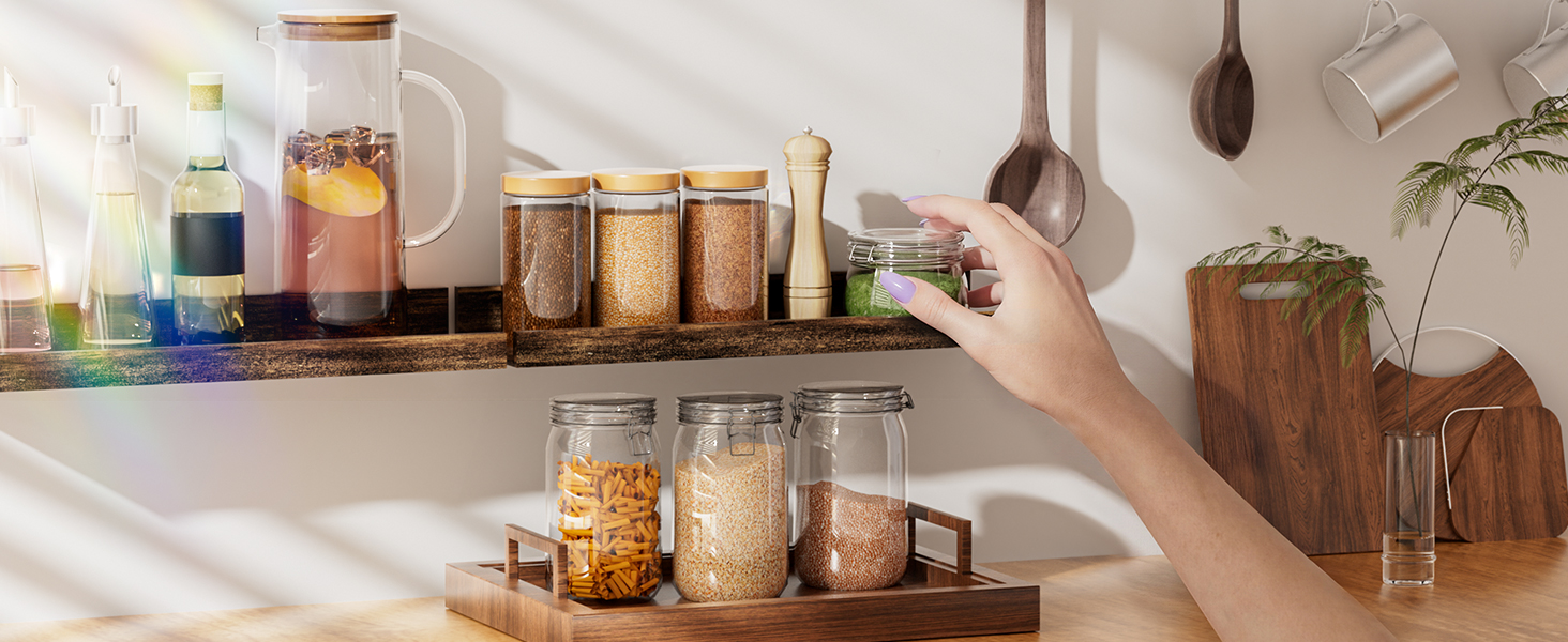 kitchen wall shelves