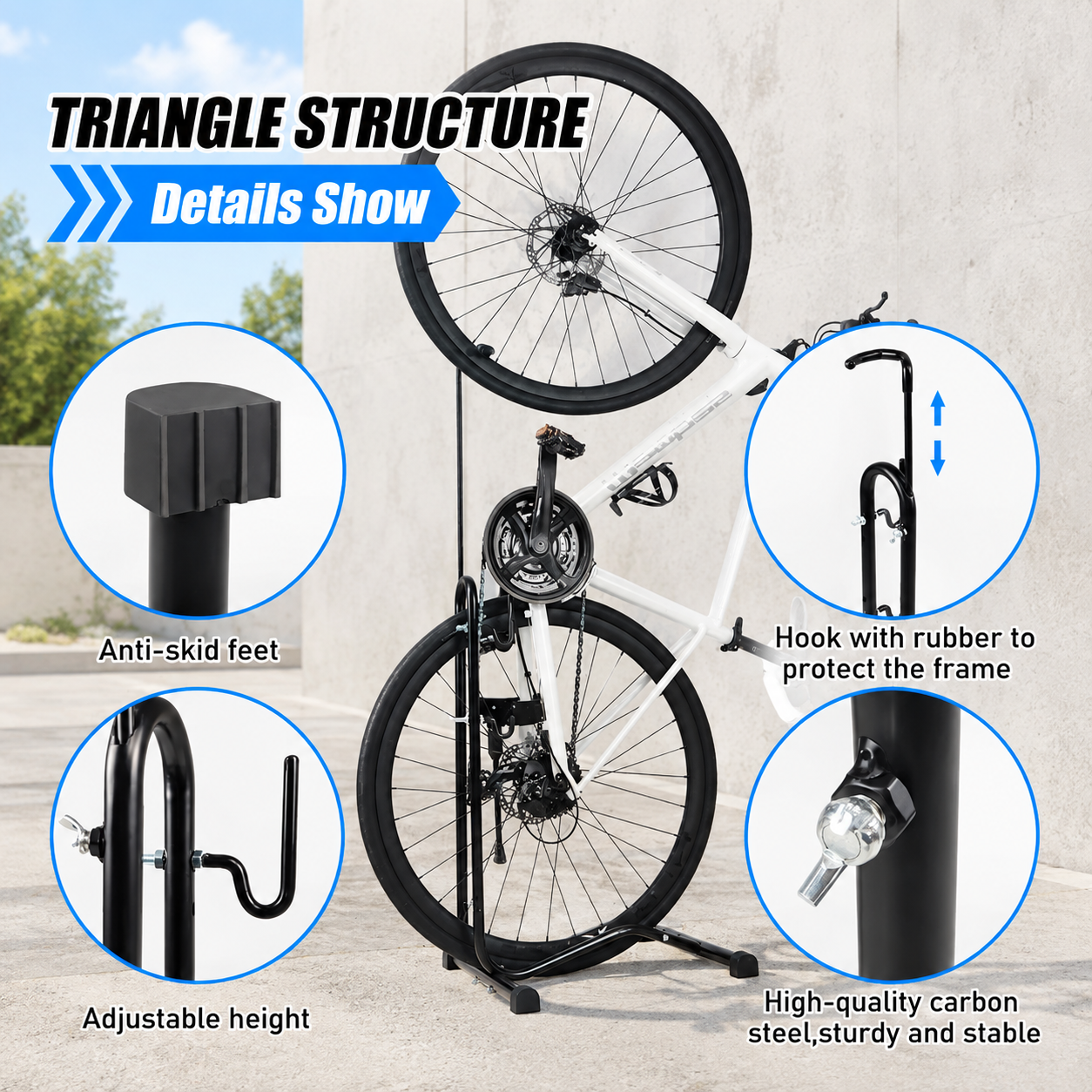 3-in-1 Bicycle Parking & Maintenance Stand