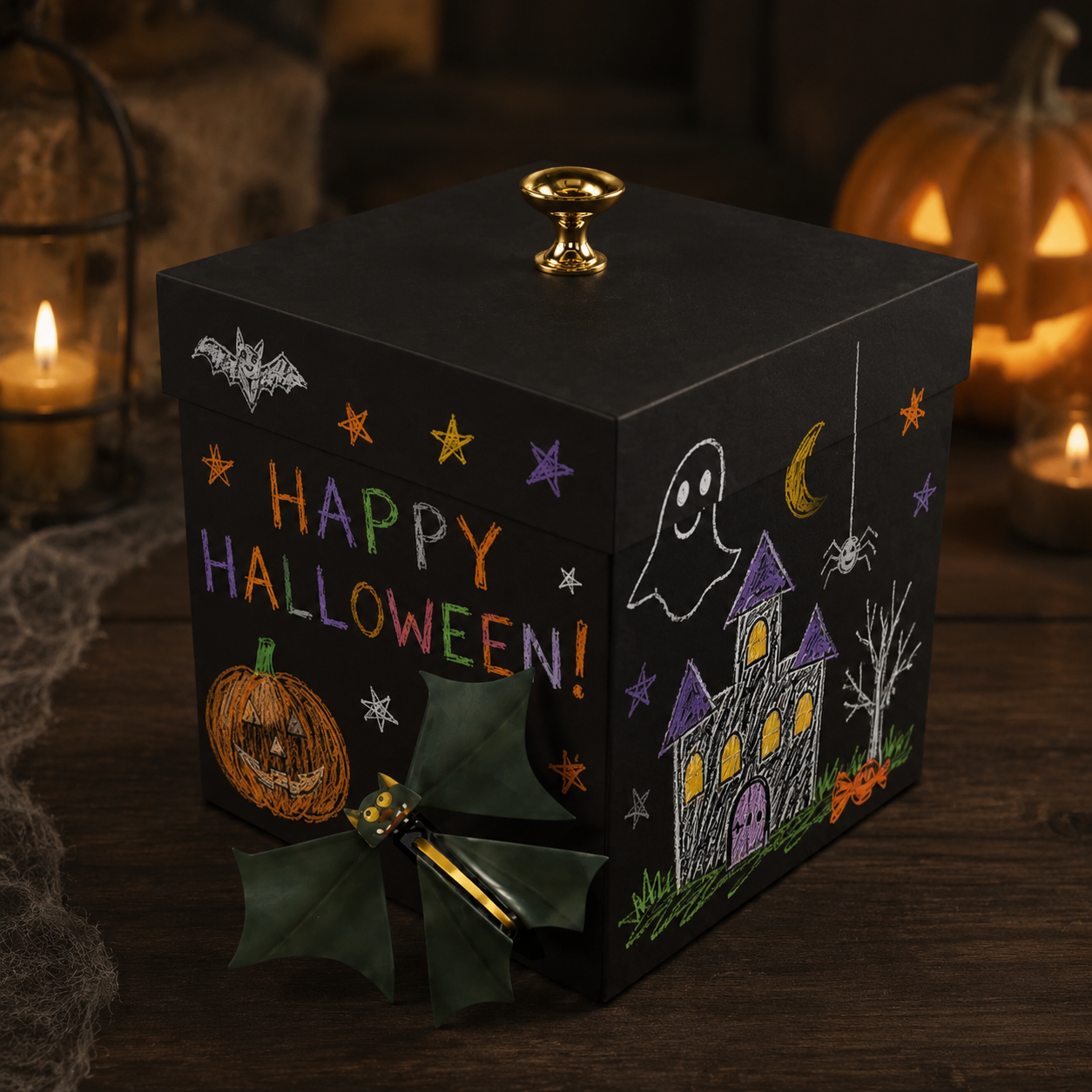Halloween Flying Bat Surprise Box