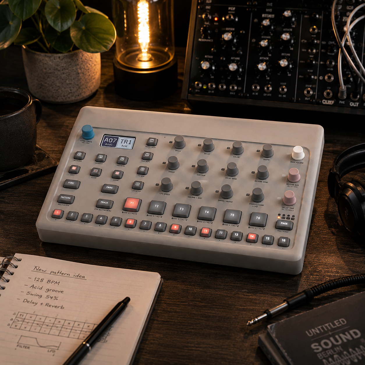 FM Groovebox – 6-Track Electronic Music Creation Machine With Sequencer