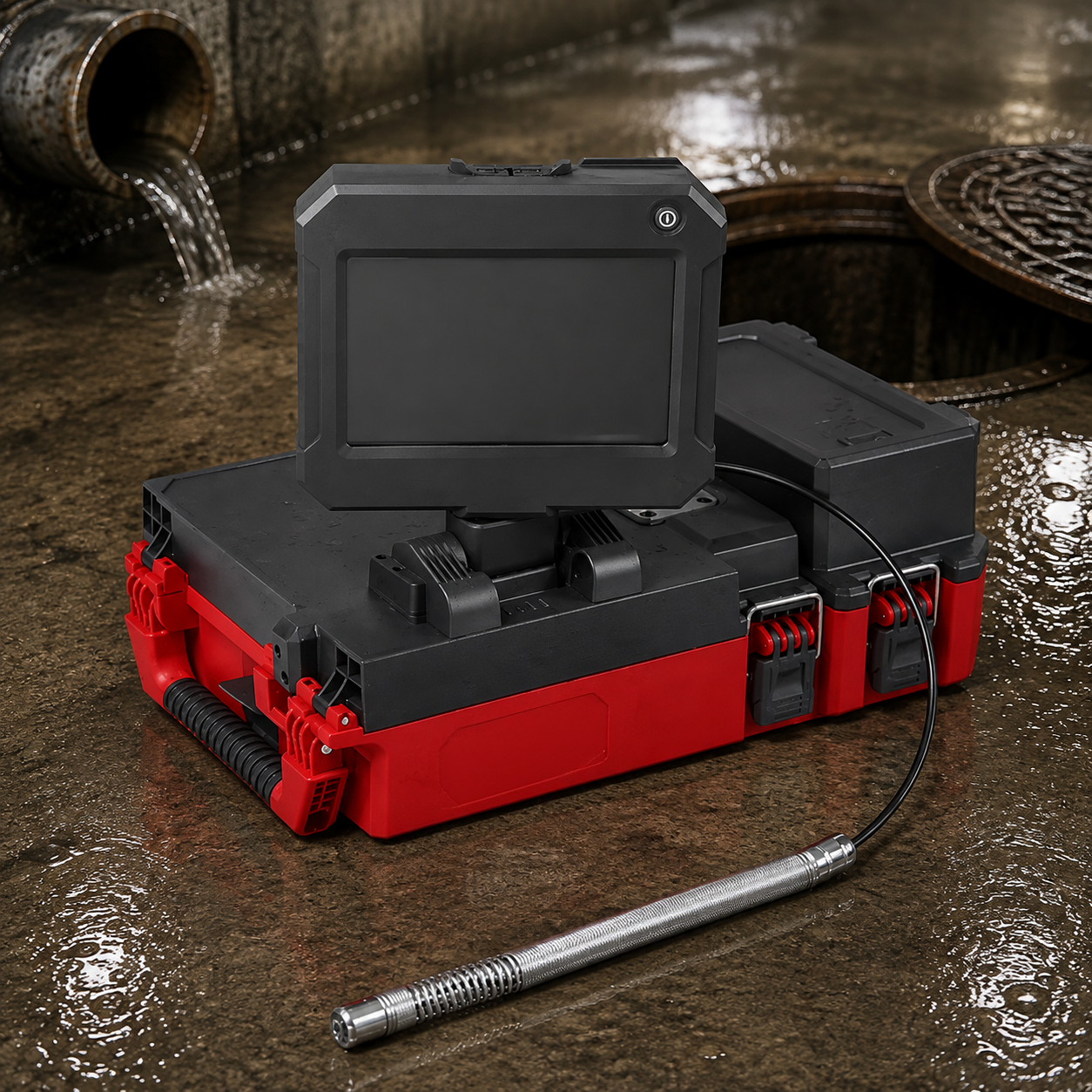 Portable Sewer Inspection Camera – HD Pipeline Viewing System With Flexible Cable
