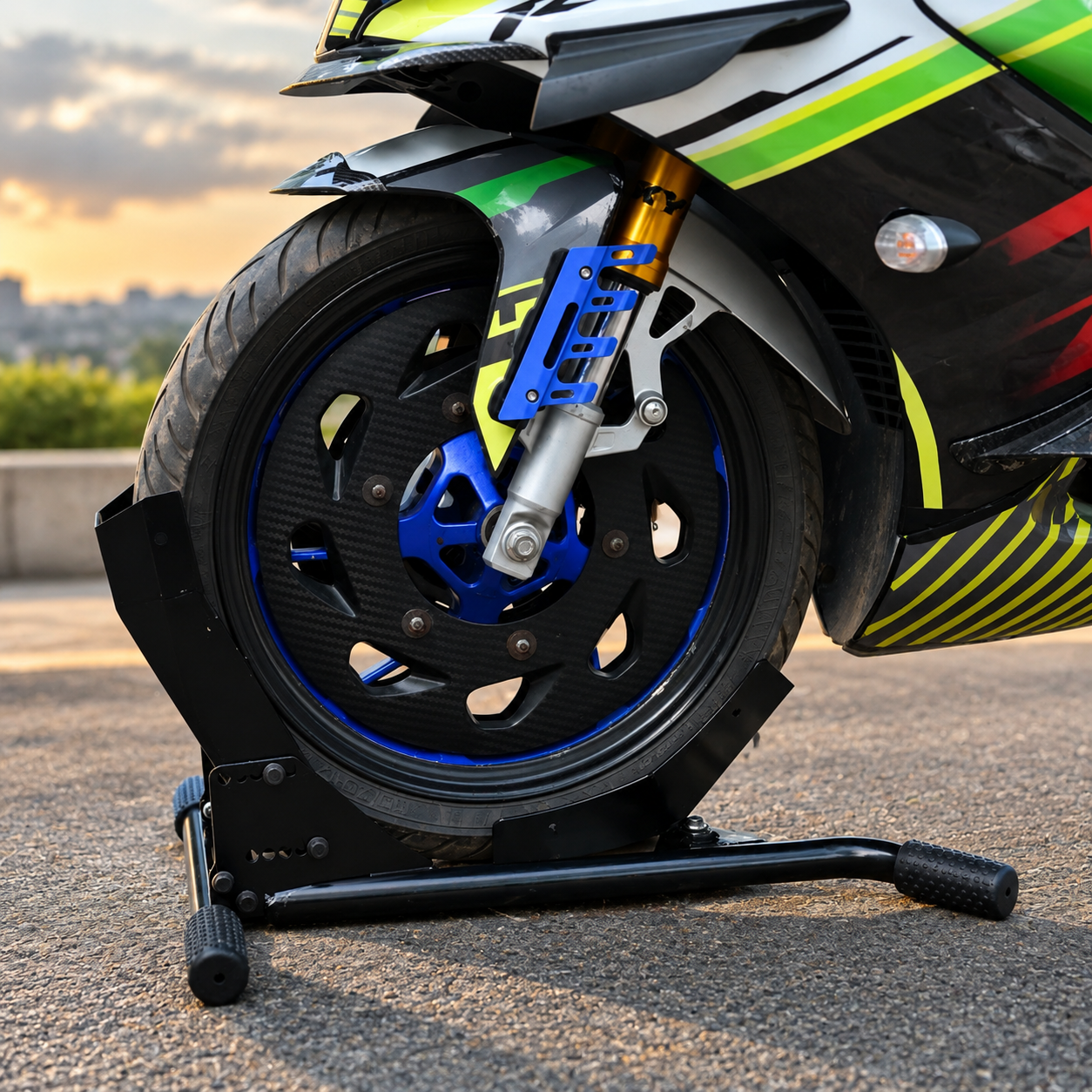 Motorcycle Front Wheel Parking Stand