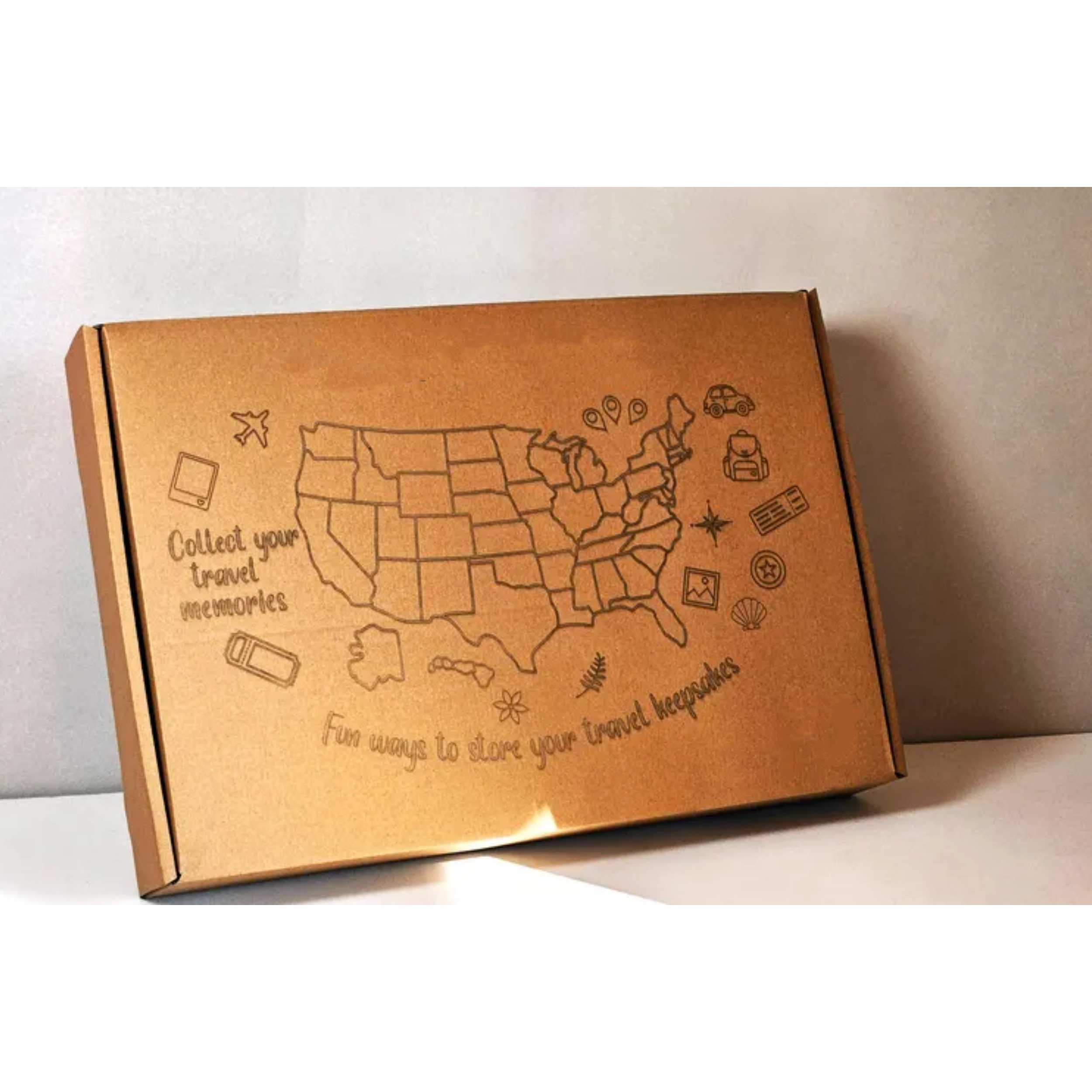 USA Travel Map – Fill with Earth from Your Adventures