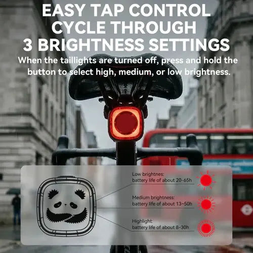 Emoji LED Smart Bicycle Tail Light