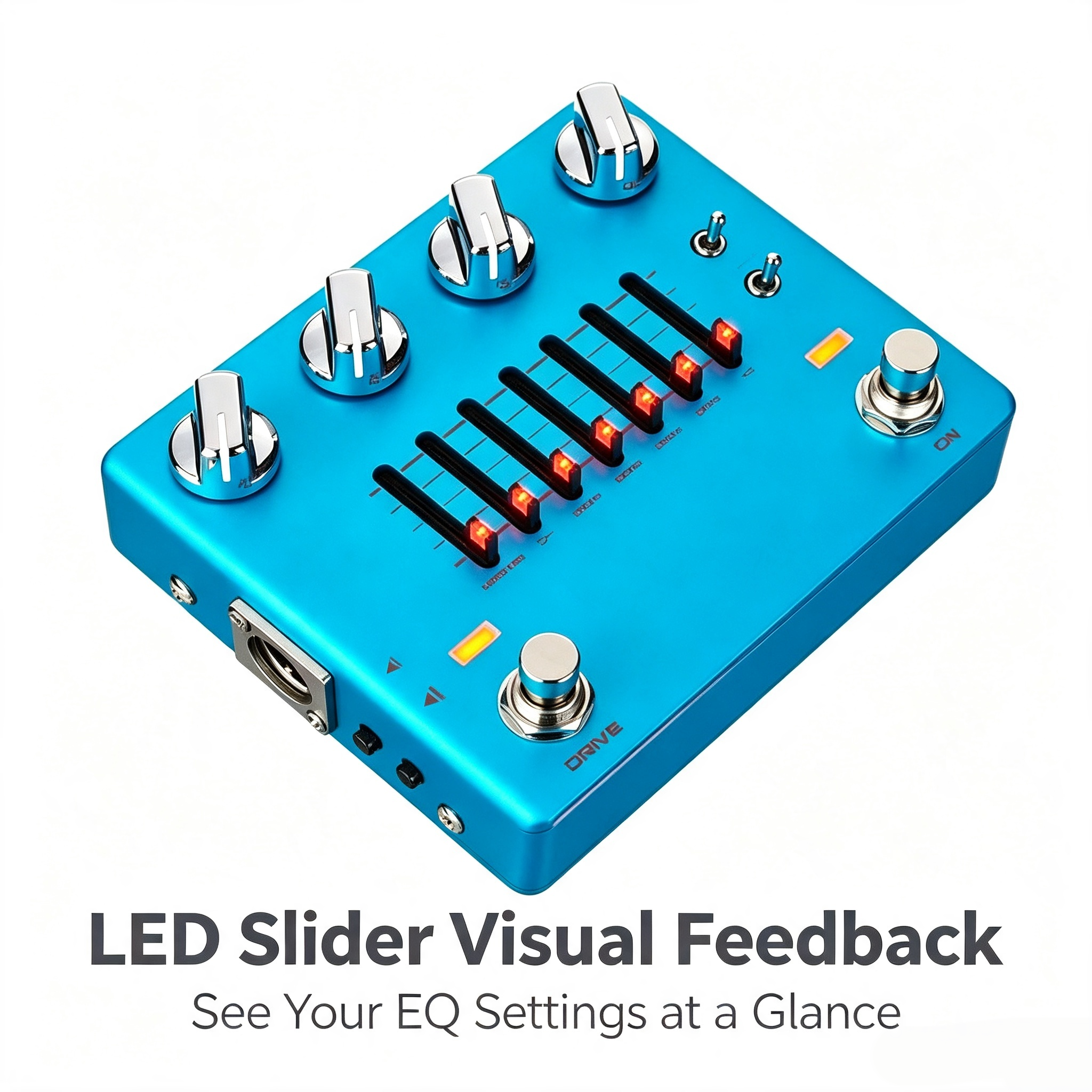 YOUR RIG'S NEW COMMAND CENTER 6‑Band EQ, Blend Control, Cab Sim & XLR Out – Direct to FOH.