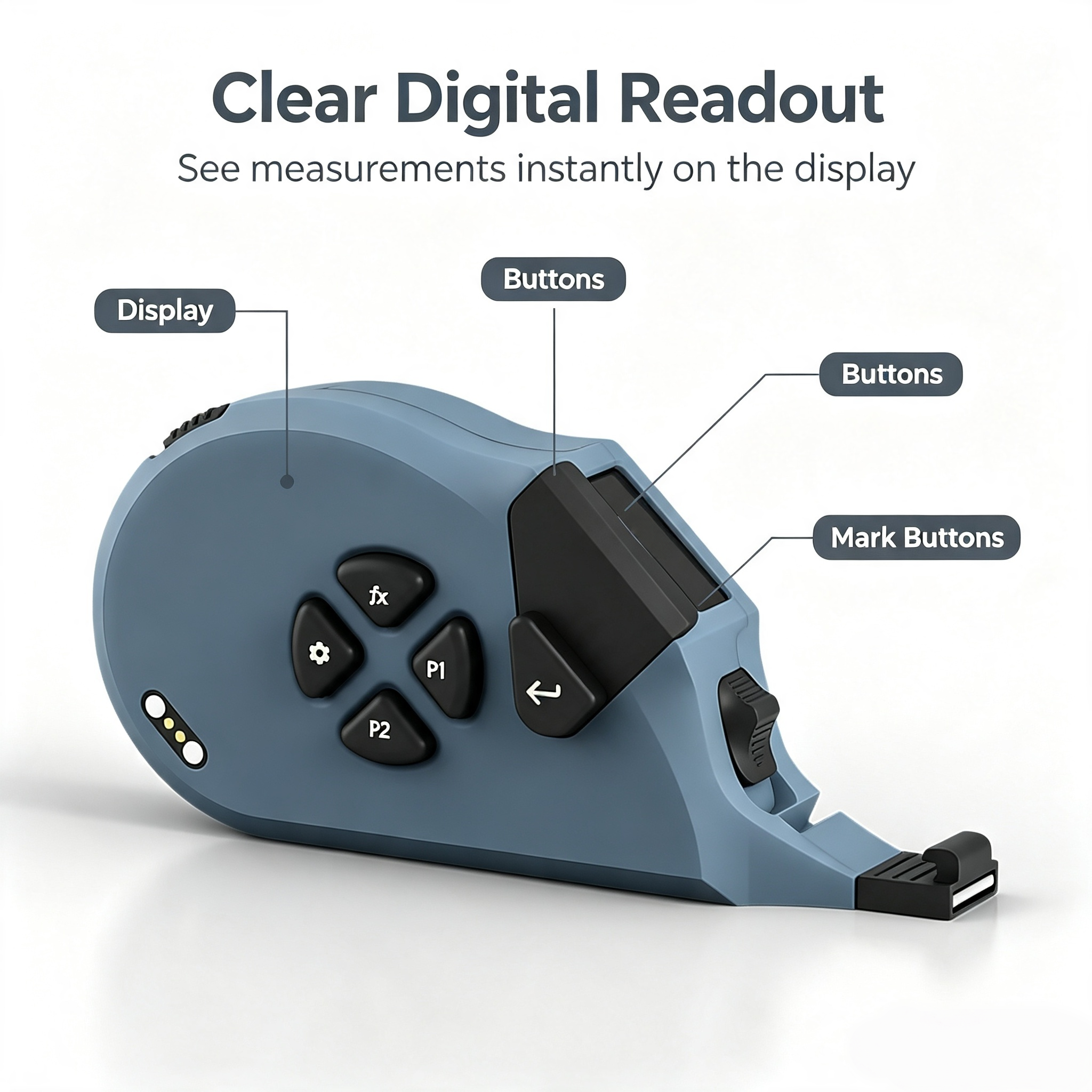 THE SMART TAPE MEASURE THAT THINKS 1mm Precision. Wireless Charging. 5× Faster Workflows.