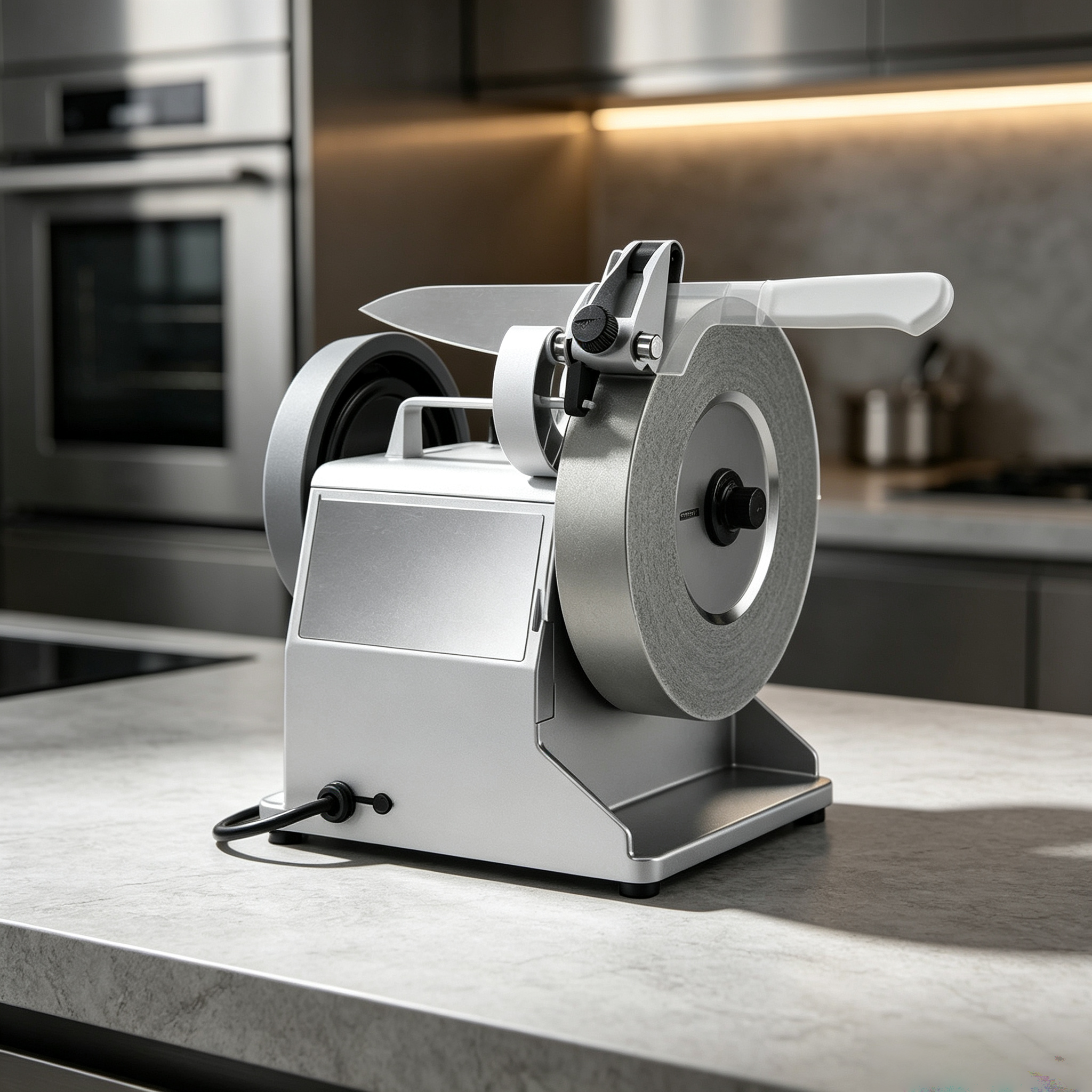 Professional Knife Sharpener – 60-Second Sharpening, 8°–22° Angle Control, Water-Cooled Diamond Wheel