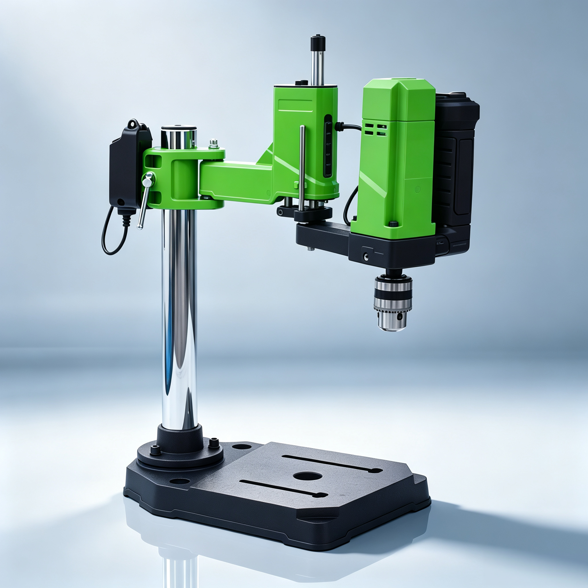 Mini Bench Drill – Z-Arm Design, 90 RPM Low Speed, 1-10mm Chuck, Desktop Workshop Tool