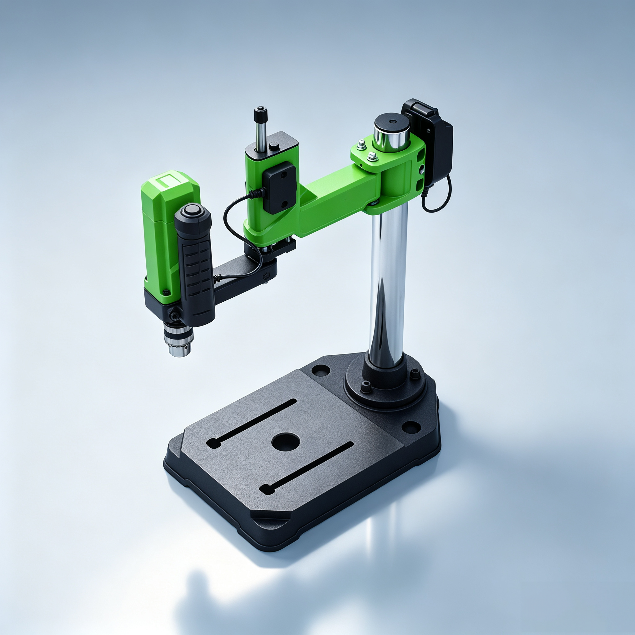 Mini Bench Drill – Z-Arm Design, 90 RPM Low Speed, 1-10mm Chuck, Desktop Workshop Tool