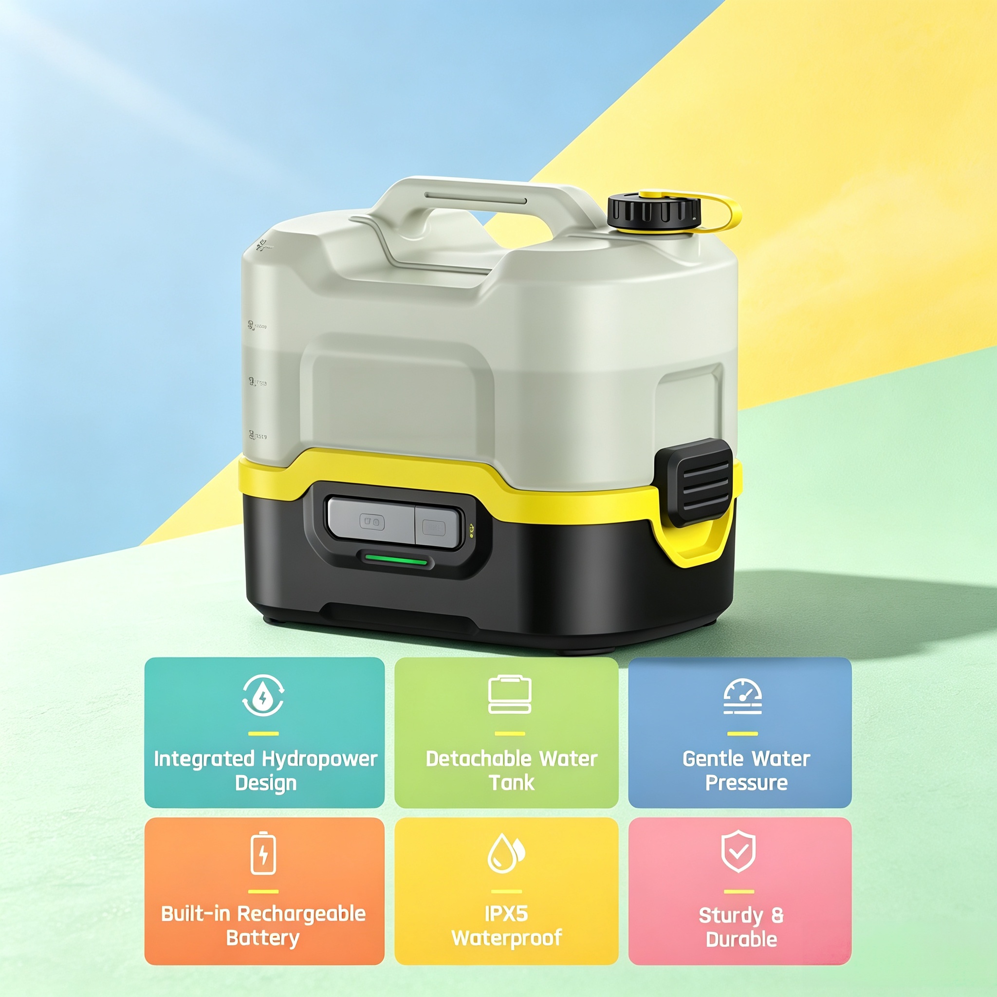 Cordless Electric Sprayer – 8L Tank, 98 PSI, 40-Min Runtime, USB-C Charging
