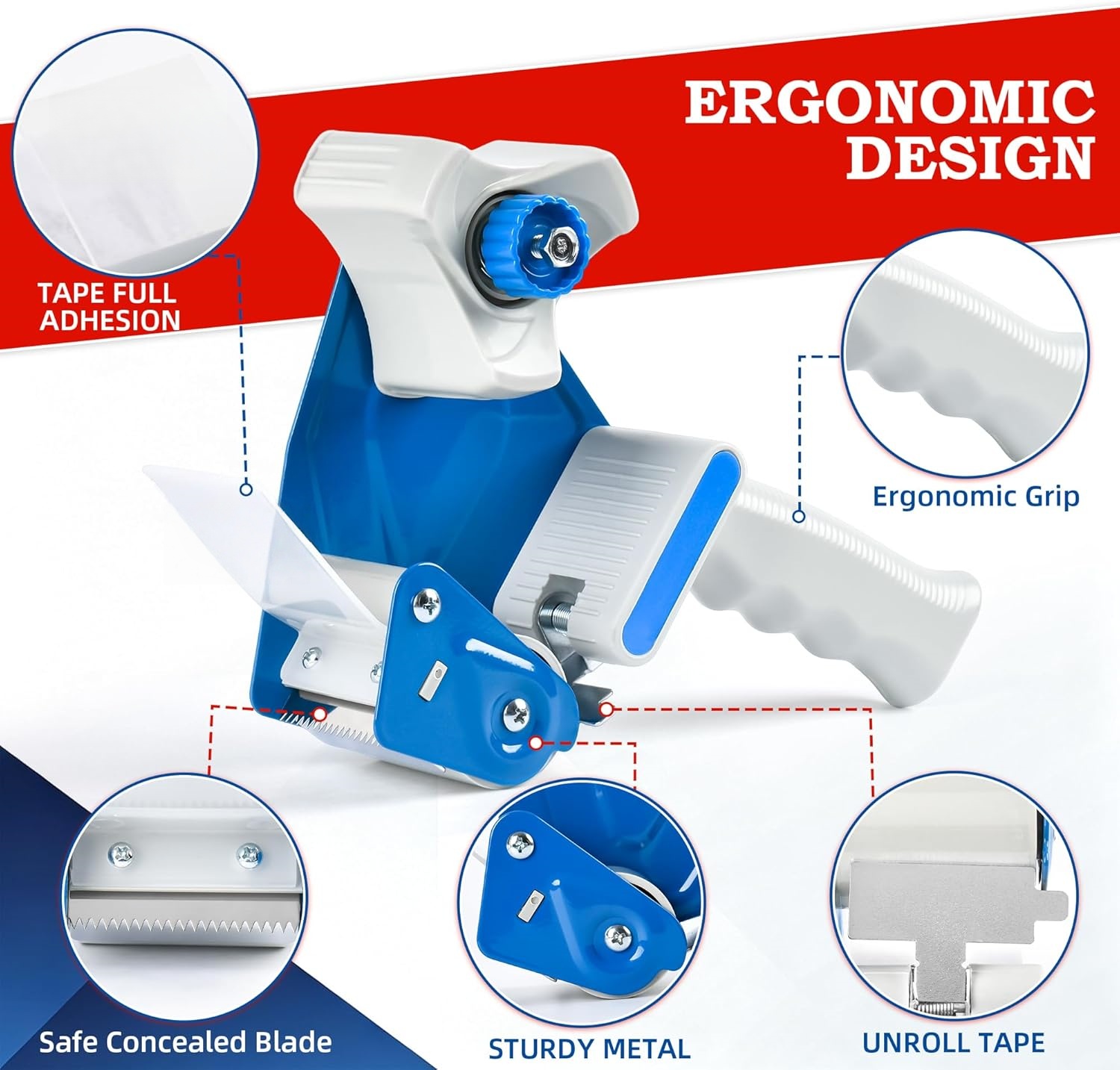 2 Inch Tape Gun Dispenser – Fast, Smooth & Easy Packing Tool
