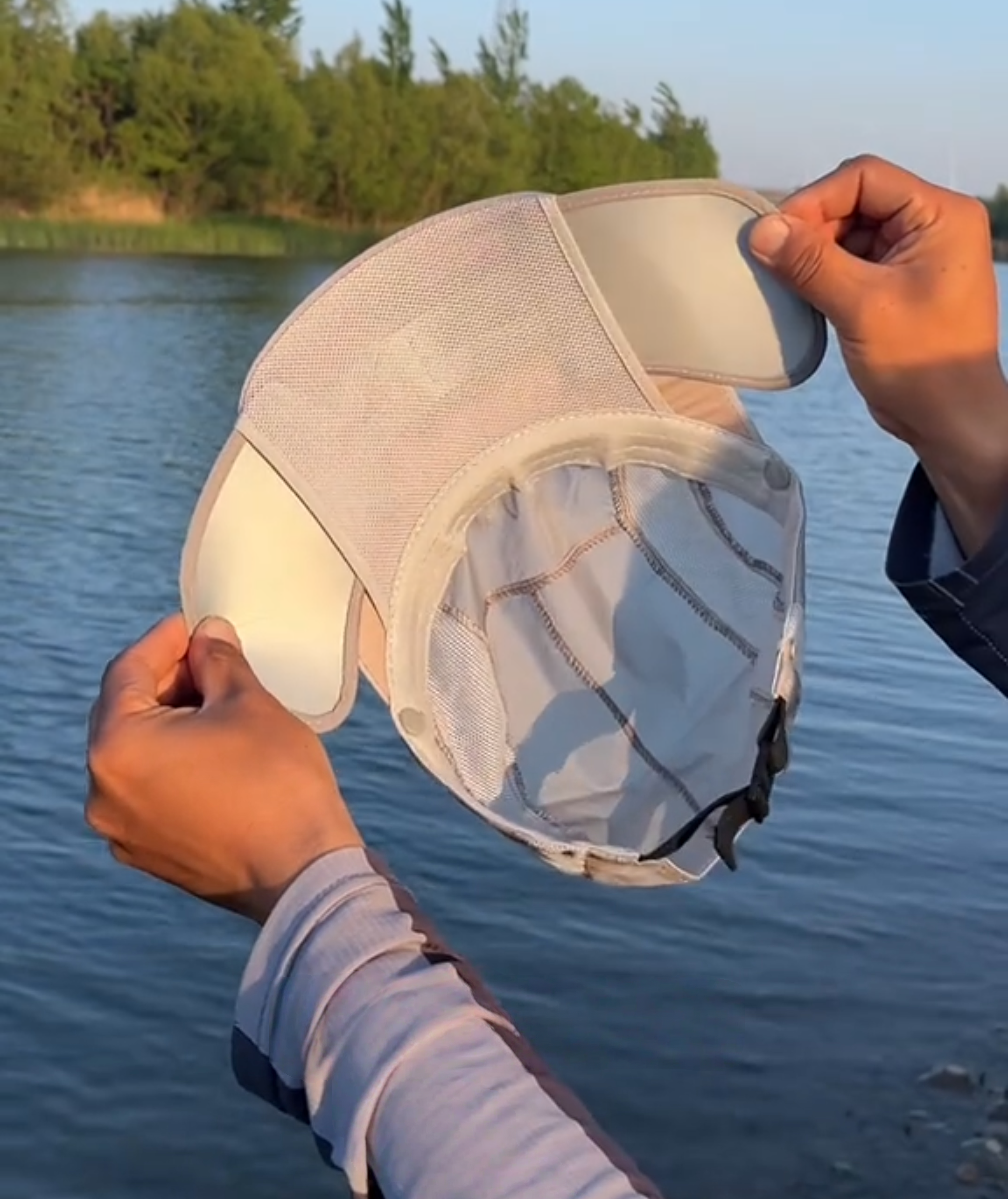 Retractable Brim Sun Hat – UPF 50+ UV Protection, Neck Flap, Breathable, for Fishing, Hiking & Outdoor Work