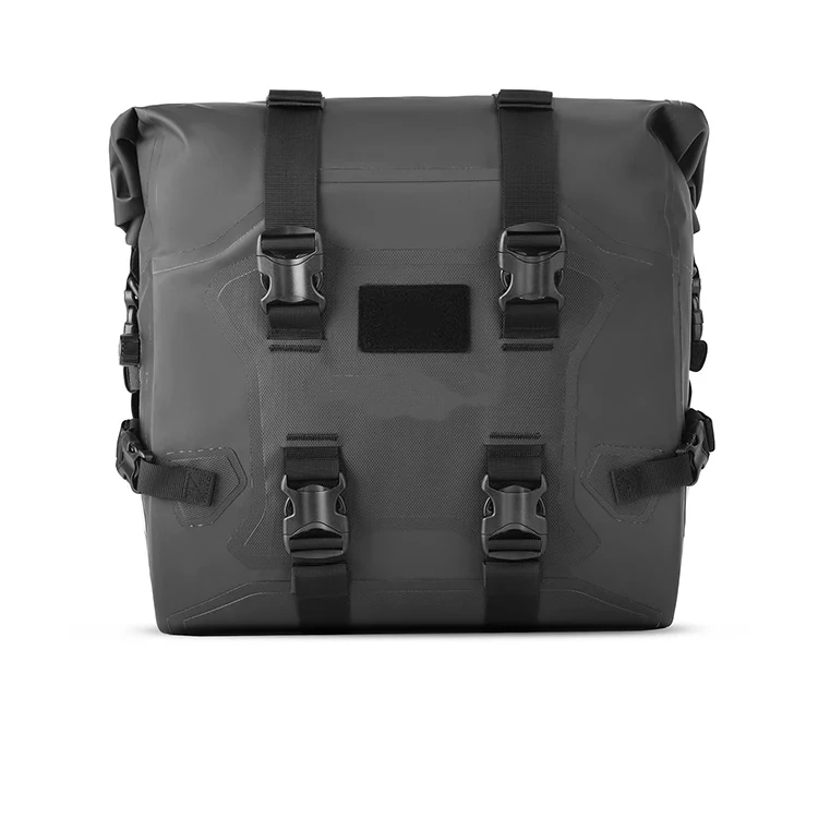 Motorcycle Saddlebag – 24L, Waterproof PVC 500D, Quick Release, Reflective, Shoulder Strap