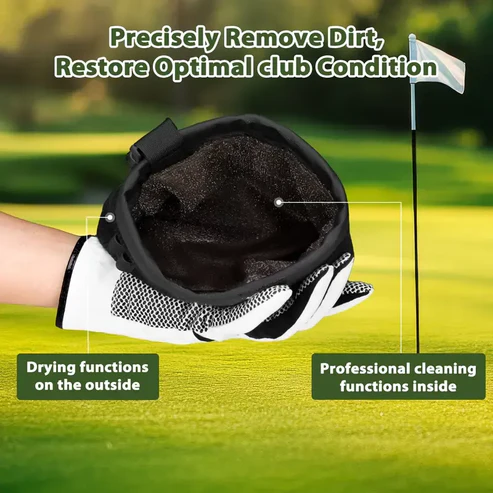 2‑in‑1 Golf Club & Ball Cleaner Bag – Waterproof, Scratch‑Safe, Portable