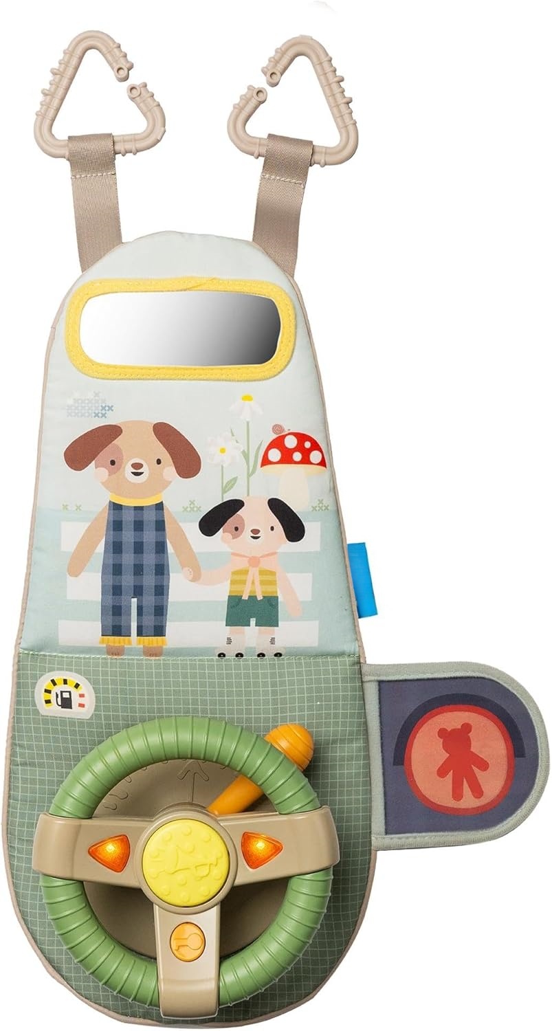 Car Seat Toy with Lights & Realistic Sounds – Interactive Driving Play for Babies 0‑18 Months