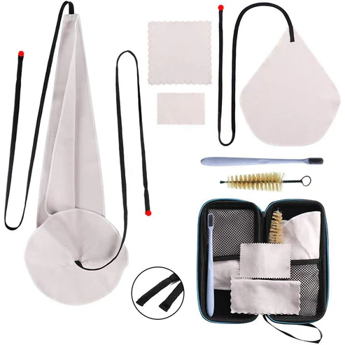 Saxophone Cleaning Kit – 6-Piece Set with Hard Case, for Alto/Tenor/Clarinet/Flute