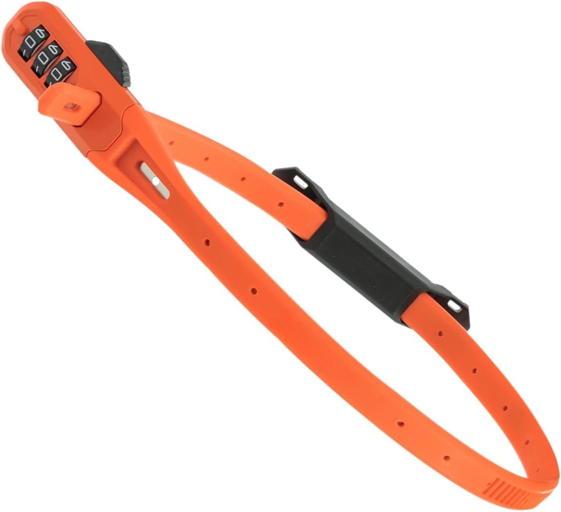 Combination Cable Lock – 45cm Lightweight Steel‑Core Security Tie with Resettable 3‑Digit Code