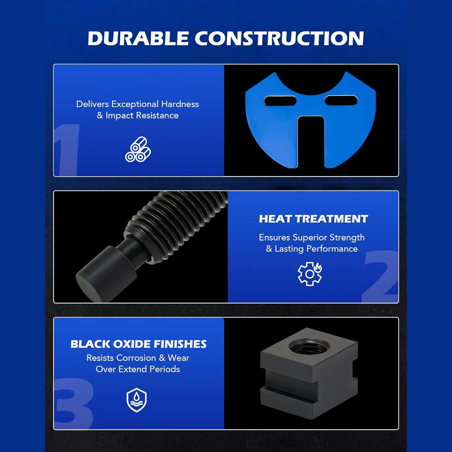 Heavy-Duty Wheel Hub Removal Tool Set for 5, 6 & 8 Lug Vehicles